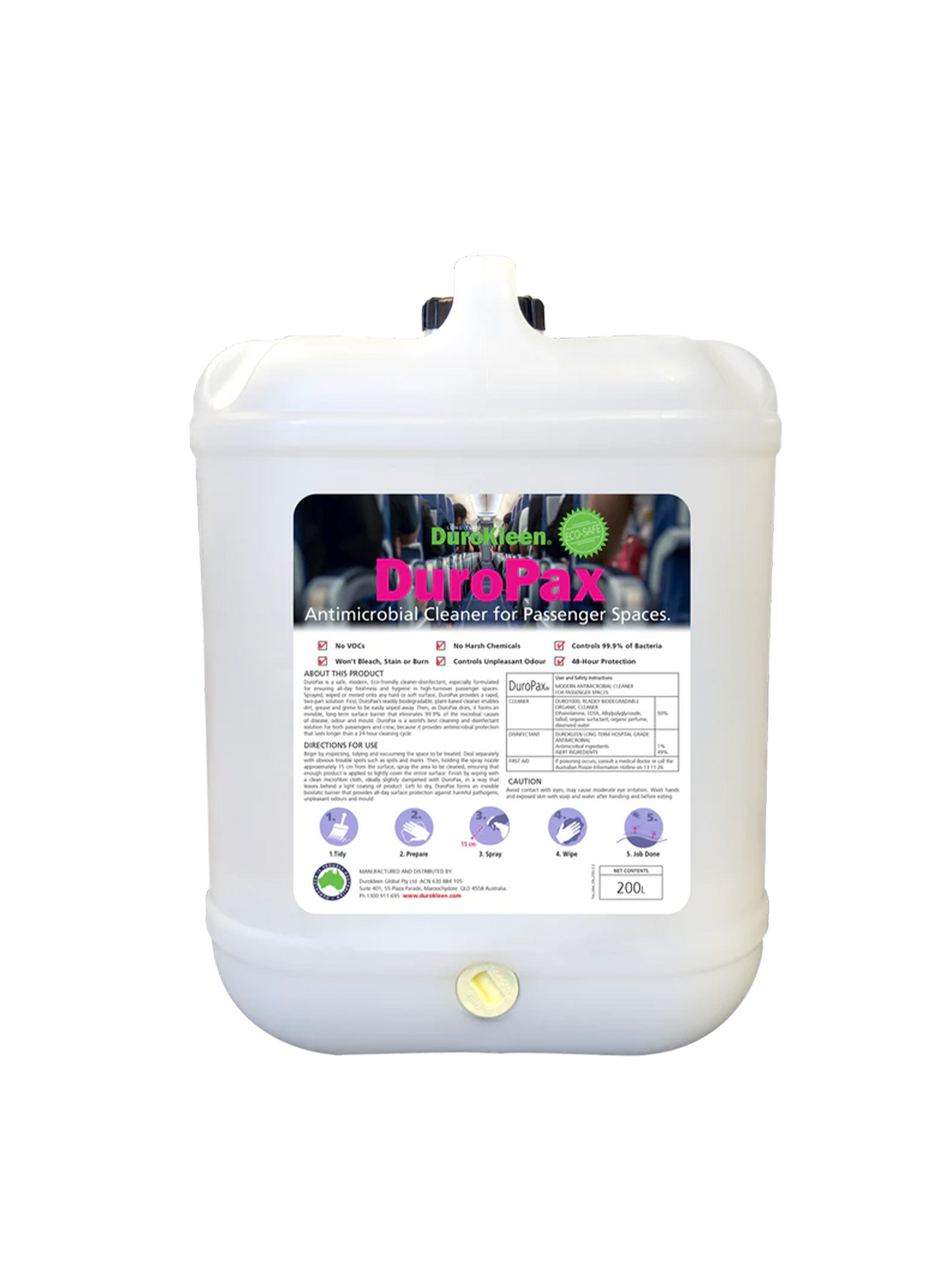DuroPax Surface Cleaner and Antimicrobial Disinfectant 20 Litre