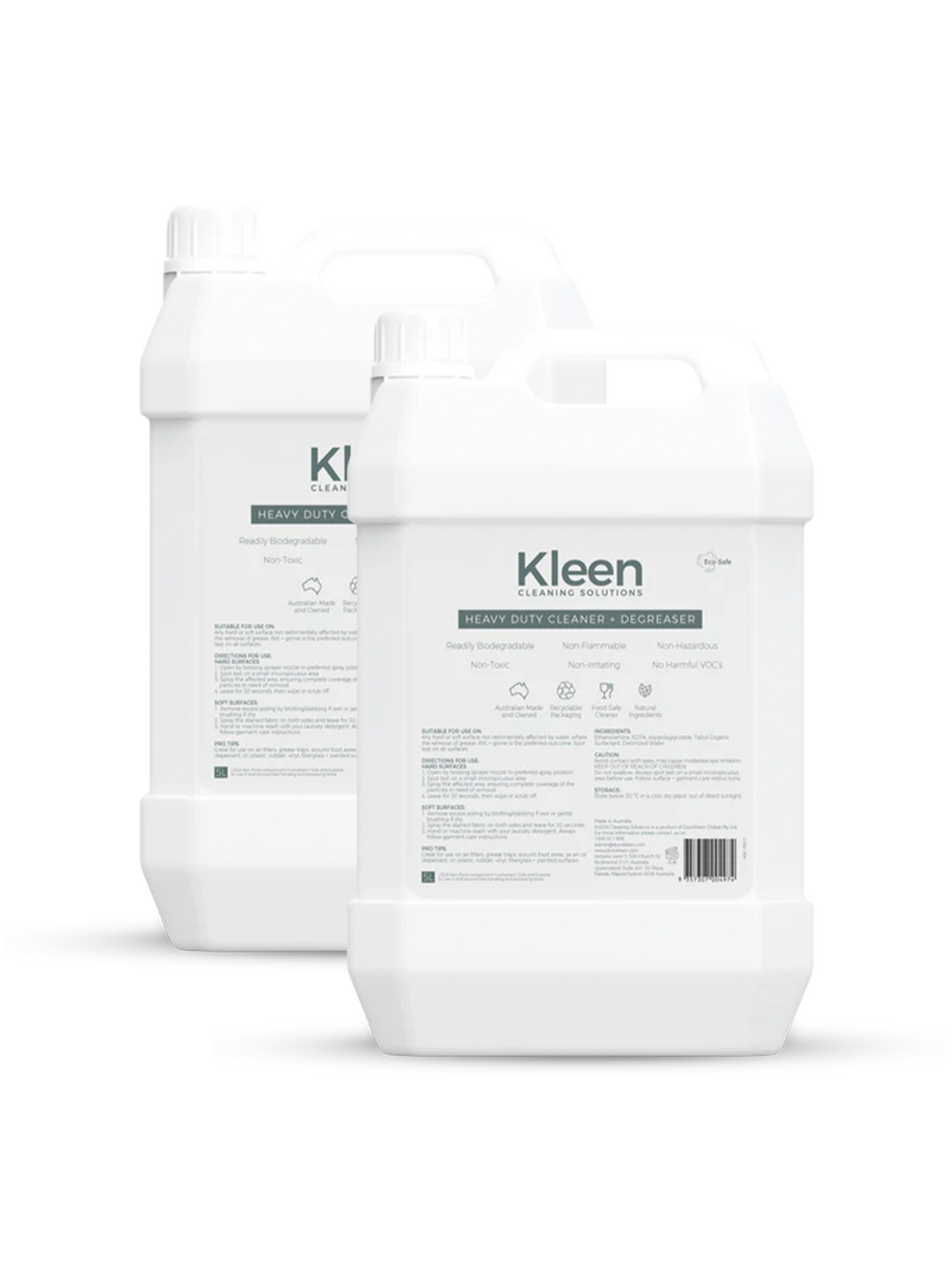 Kleen Heavy Duty Cleaner and Degreaser 5 Litres (Carton of 2)