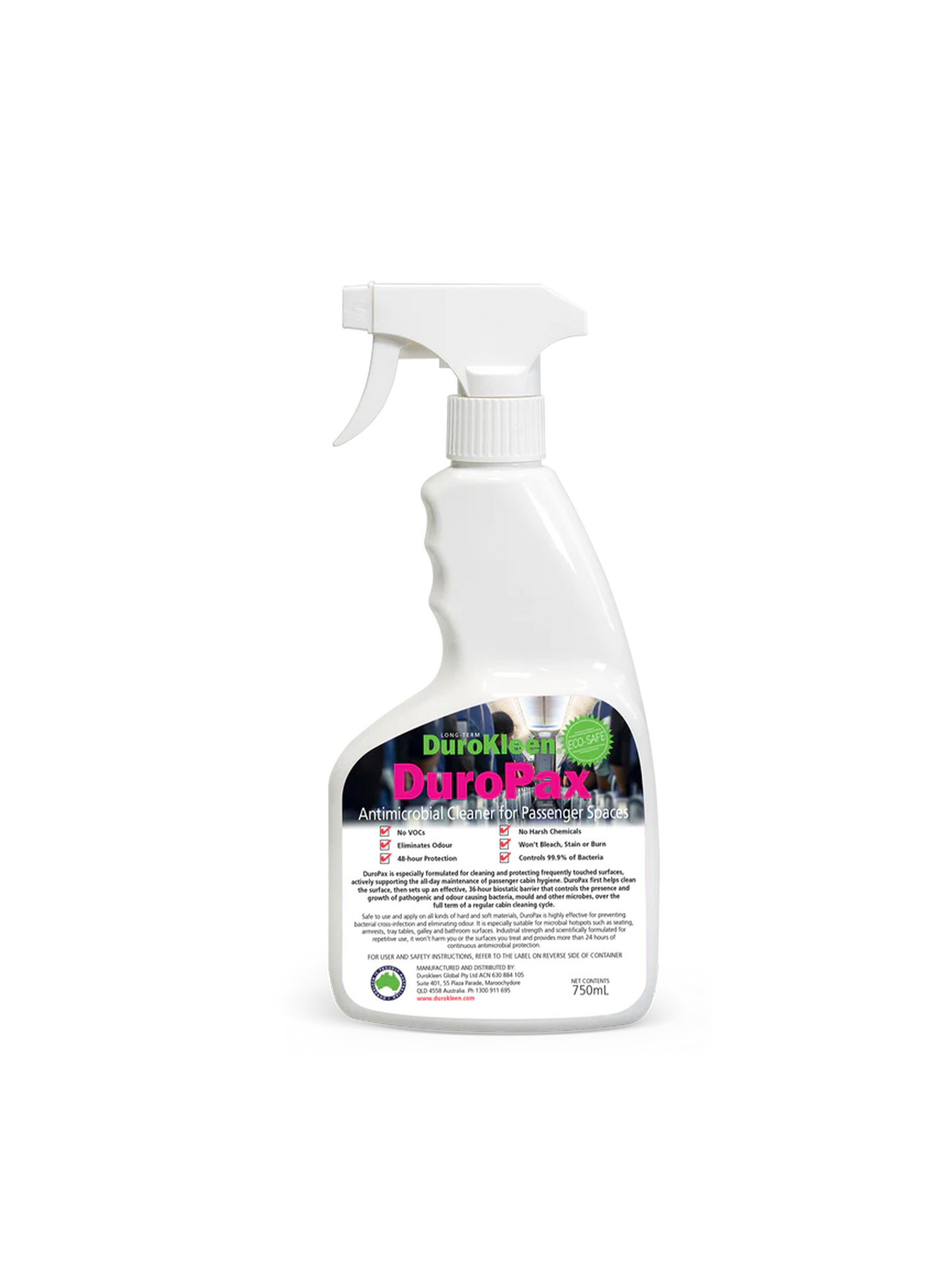 DuroPax Surface Cleaner and Antimicrobial Disinfectant 750ml Trigger Spray (Carton of 9)