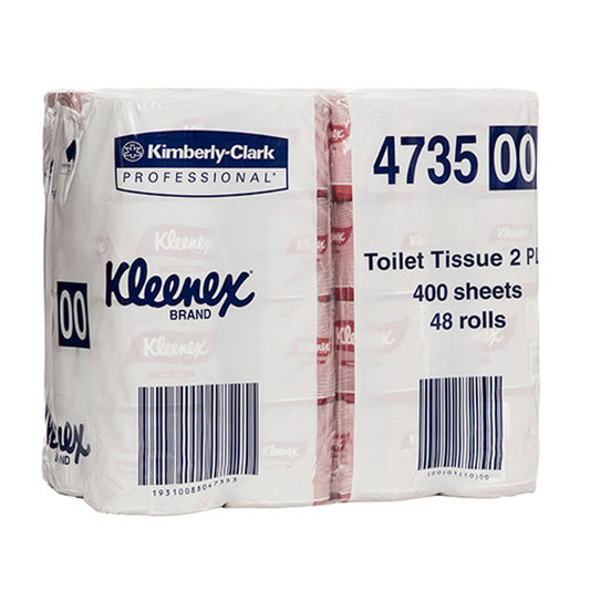 Kleenex 4735 Toilet Paper 2 Ply White 400 Sheets 48 Rolls